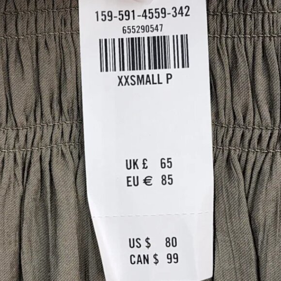 Abercrombie & Fitch Women's Smocked Plunge Crinkle Mini Dress - XXSP - Picture 8 of 8